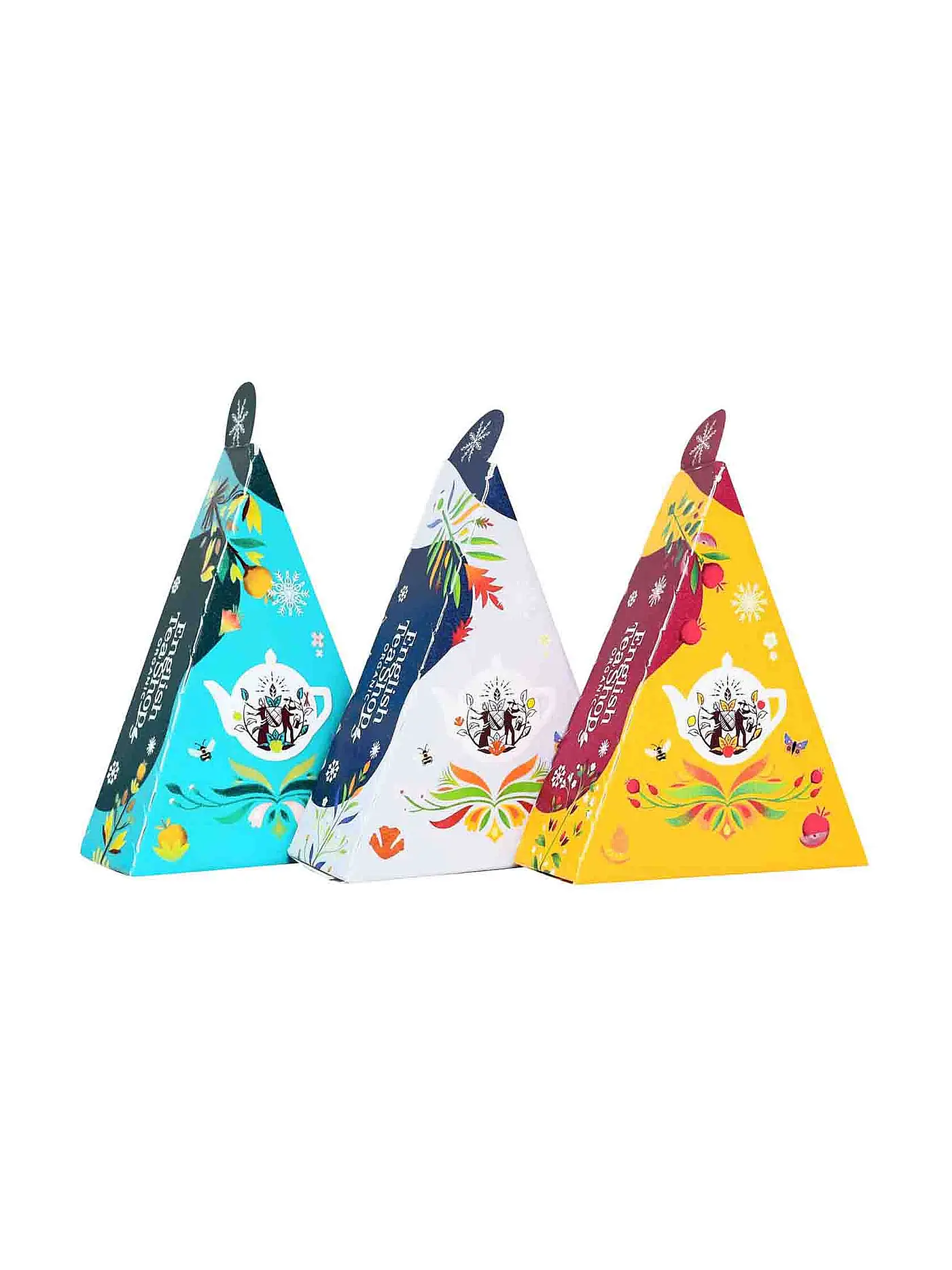 ENGLISH TEA SHOP | Teegeschenk "Holiday Wellness", BIO, 12 Pyramidenbeutel | bunt